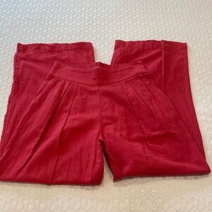 Abercrombie & Fitch Linen-Blend Ultra Wide-Leg Pant